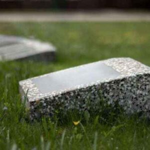 Granite slide Grass Gravestone
